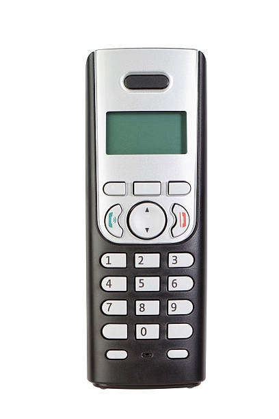 istock Modern wireless phone, close-up. On a white background. 158718670