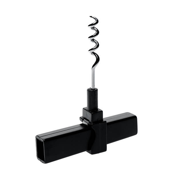 Black corkscrew stock photo