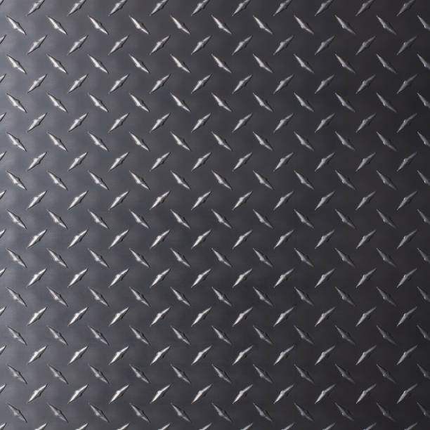 istock dark metal texture with diamond pattern, steel background 1587190990