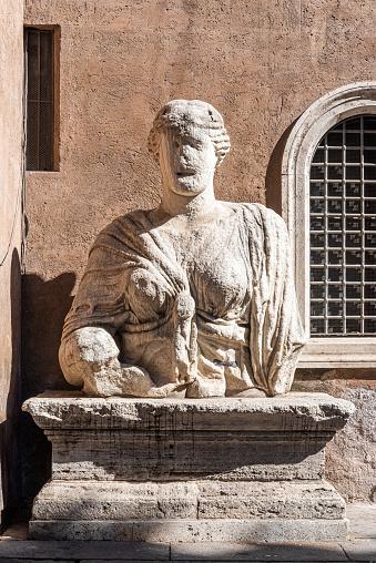 Talking Statue known as Madama Lucrezia in Rome, Italy