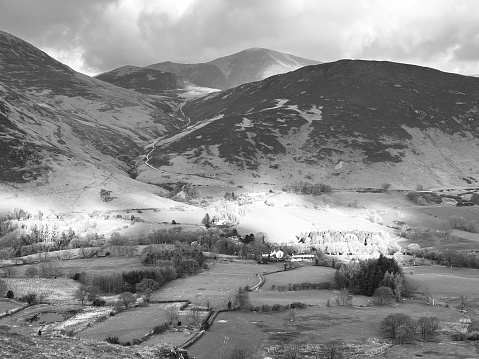 View during the ascent of Catbells in Cumbria