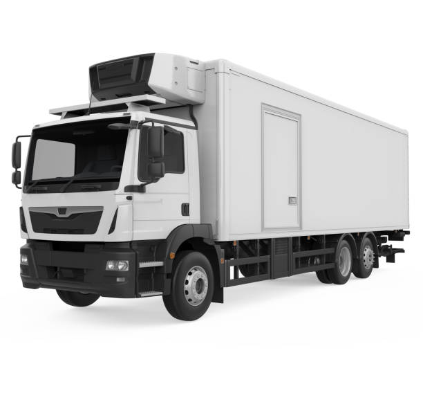 istock Refrigerated Truck Isolated 1587214670
