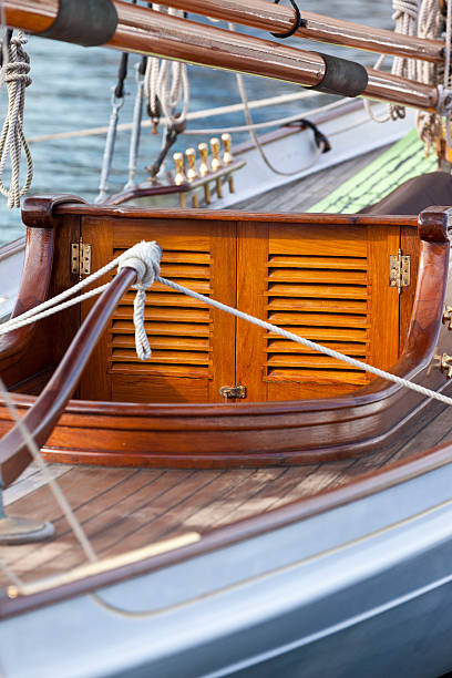 istock small wooden Sailing boat 158721691