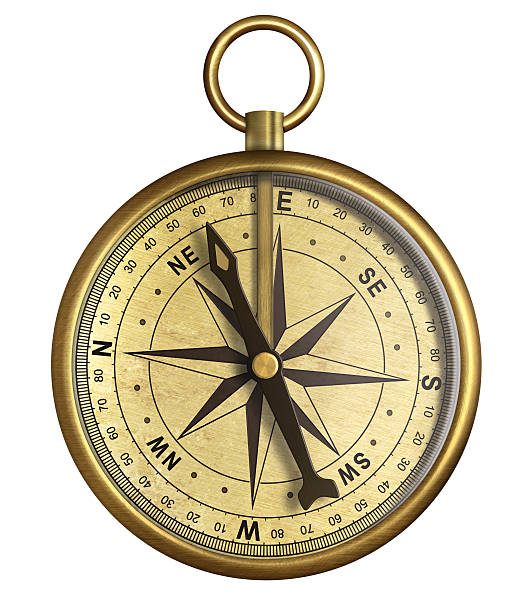 istock aged brass antique nautical pocket compass isolated on white 158722249