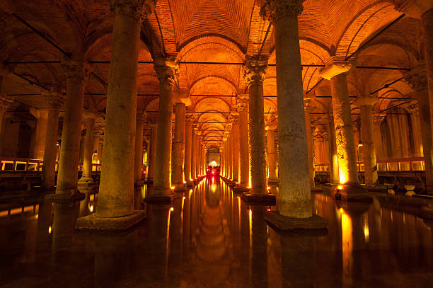 basilica cistern, istanbul - yerebatan sarnıcı fotoğraflar stok fotoğraflar ve resimler