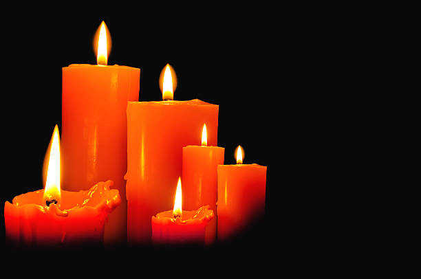 istock Group of burning candles 158724484