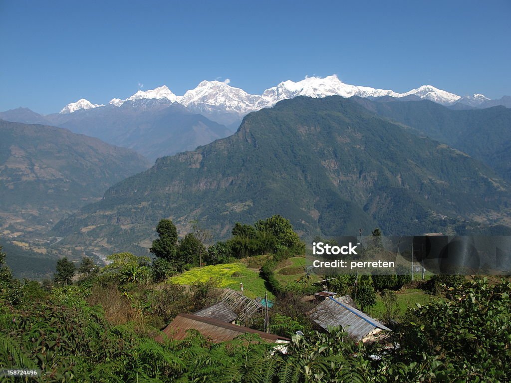 Magnifique paysage de montagne au Népal - Photo de Agriculture libre de droits