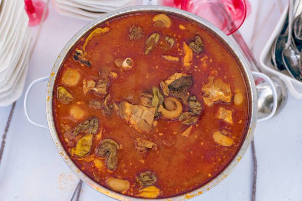 Spicy Goat Light Soup African Dish