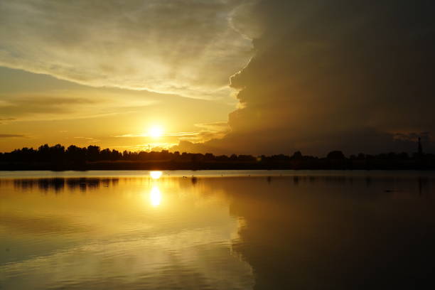 Sunset on a lake