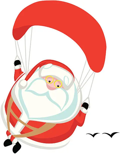 Vector illustration of Extreme Santa