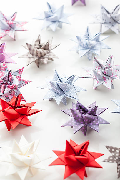istock Variation of Paper Christmas stars 158728018