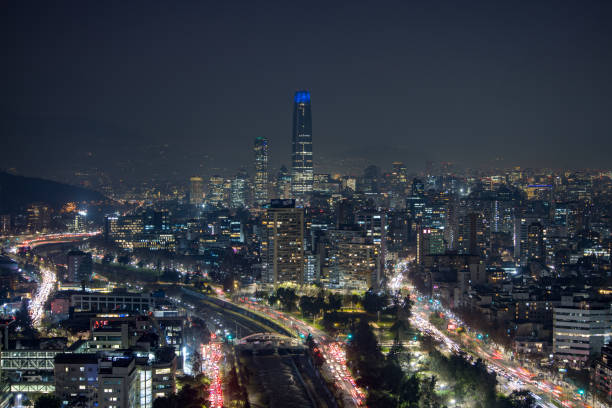istock Santiago de Chile skyline at night 1587283716