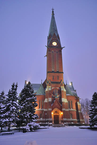 istock Kotka Cathedral at twilight 158728942