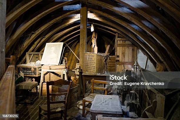 Beautiful Loft With A Bunch Of Junk Stock Photo - Download Image Now - Attic, Old, The Past