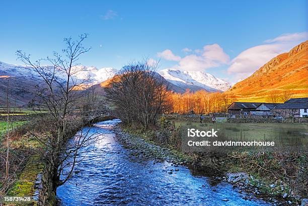 Langdale Valley English Lake District Stock Photo - Download Image Now - Blue, Bridge - Built Structure, Cloud - Sky