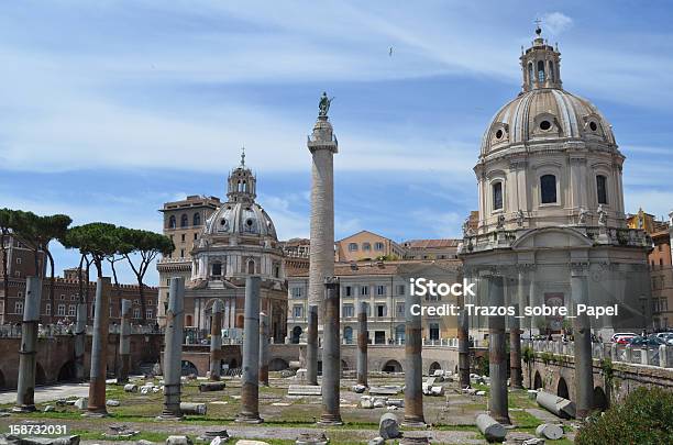 Ruinen In Vespasian Markt Rom Stockfoto und mehr Bilder von Im Freien - Im Freien, Quirinalpalast, Architektonische Säule