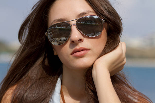 istock Cool young girl in sunglasses 158732770