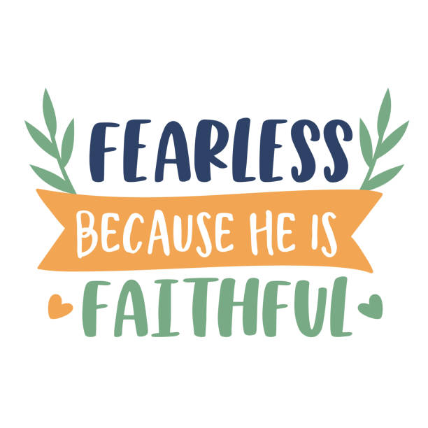 istock Christian quote Inspirational vector Hand drawn typography poster. T shirt calligraphic design. 1587331001