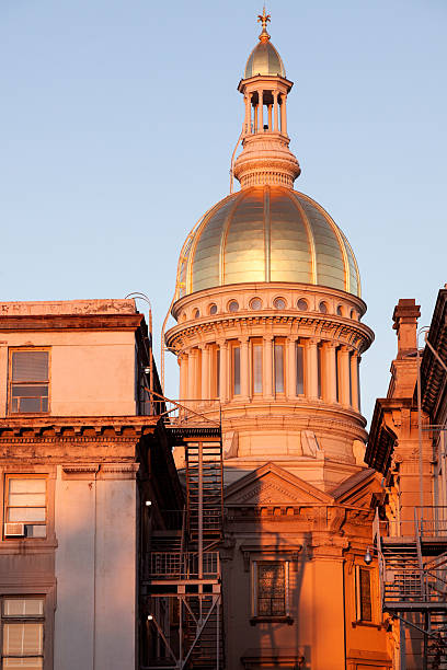 trenton-state capitol building - new jersey trenton new jersey state capitol building government - fotografias e filmes do acervo