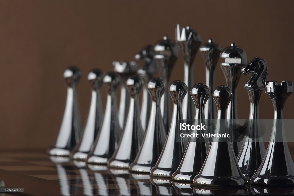 Figure di scacchi nero - Foto stock royalty-free di Alfiere