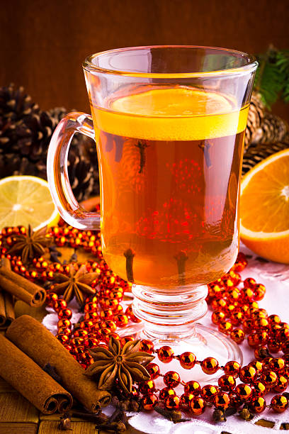 istock Mulled wine with cinnamon sticks and christmas anise stars 158736630