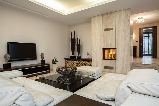 istock Travertine house View of the interior 158739179