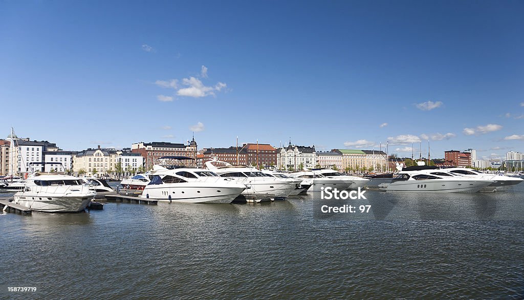 Parcheggio di imbarcazioni, Helsinki, Finlandia - Foto stock royalty-free di Grande gruppo di oggetti