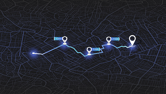 Map Design For Line Data Modern Abstract Map Design A Visually Stunning Composition Of Colorful ...