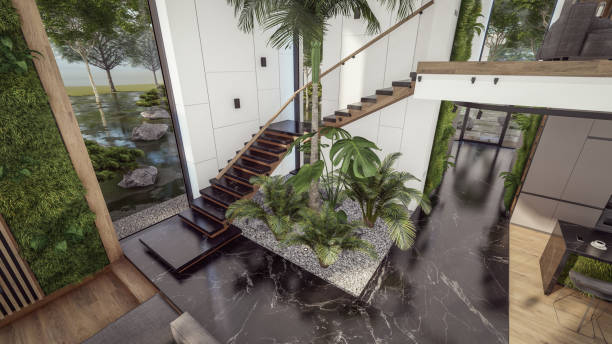 istock 3d rendering of expensive cozy interior with green walls in night 1587455094
