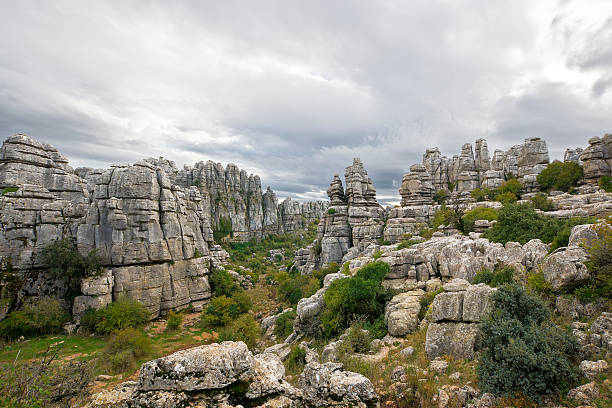 istock Limestone Rock formations in Antequera, Spain 158747216