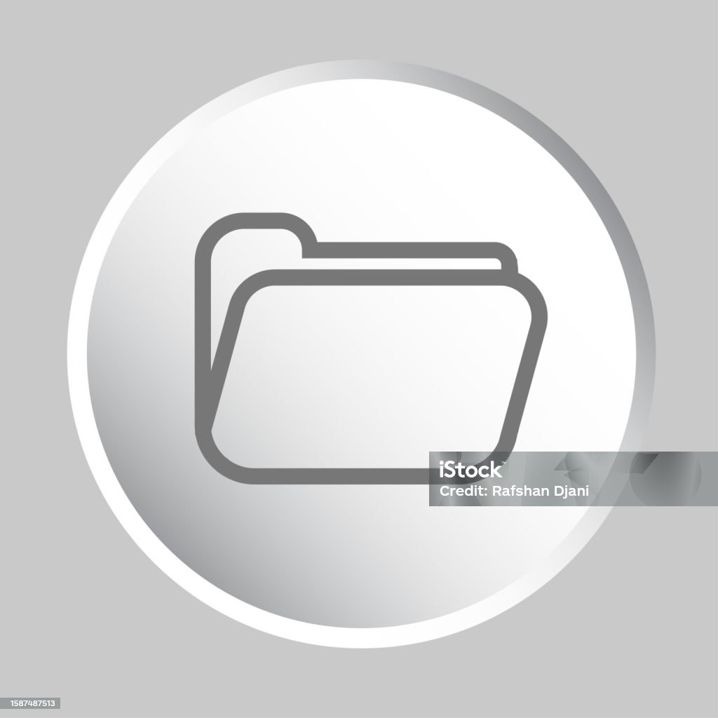 File Button Vector Element Stock Illustration - Download Image Now ...