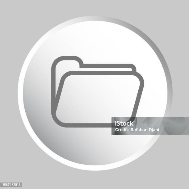 File Button Vector Element Stock Illustration - Download Image Now ...