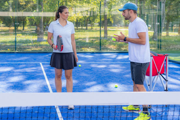 padel 개인 훈련 outdpprs - tennis court sports training tennis net 뉴스 사진 이미지