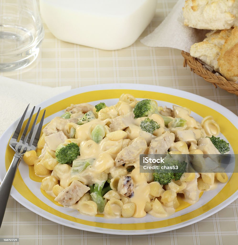 Macarrão com queijo, Frango - Royalty-free Alimentação Saudável Foto de stock