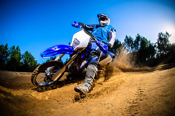 istock A low angle view of a motorcyclist on a dirt course 158752021