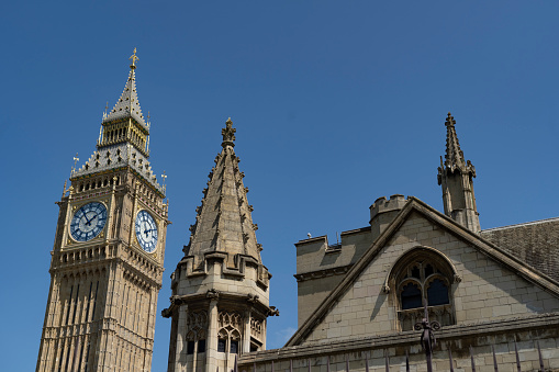 The palace of Westminster and Elizabeth tower.