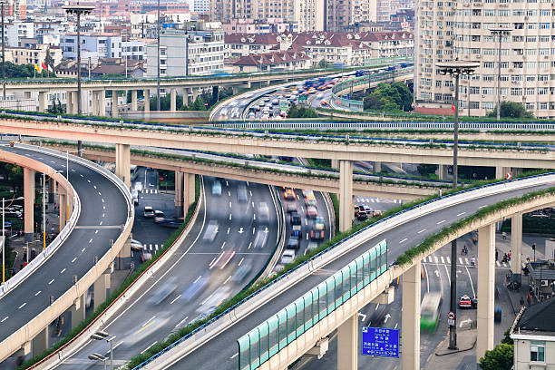 istock closeup of car motion blur on highway viaduct 158752072