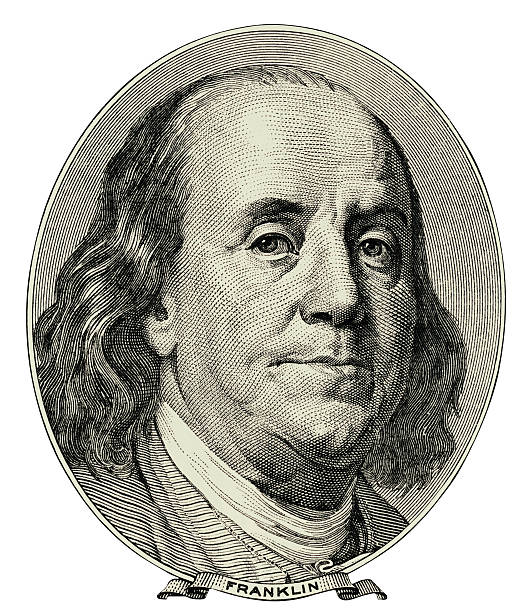 Benjamin Franklin Benjamin Franklin was one of the Founding Fathers of the United States of America. A noted polymath, Franklin was a leading author and printer, political theorist, politician, postmaster, scientist, inventor, satirist, civic activist, statesman, and diplomat. Clipping path included. benjamin franklin photos stock illustrations