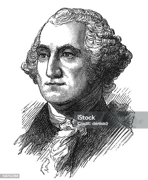 George Washington - Immagini vettoriali stock e altre immagini di George Washington - George Washington, Illustrazione, Incisione - Tecnica illustrativa