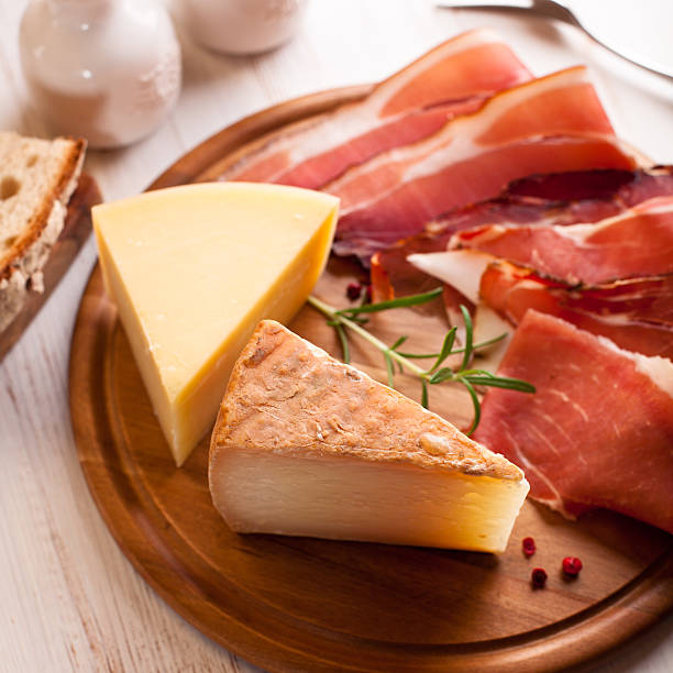 istock Italian hard cheese and dry cured cold cuts 158752896