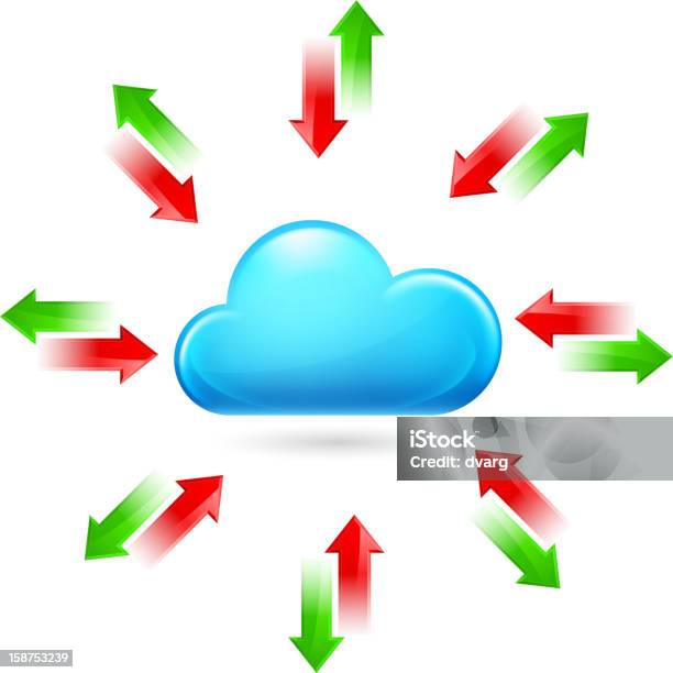 Nuage Informatique Vecteurs libres de droits et plus d'images vectorielles de Affichage digital - Affichage digital, Cloud computing, Communication