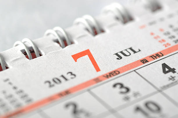 istock July of 2013 year calendar 158755882
