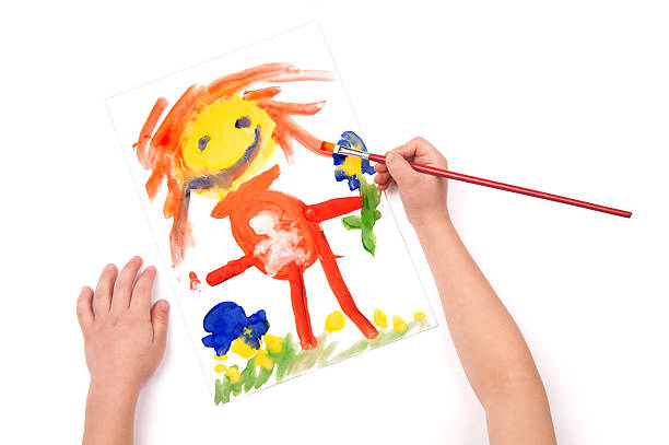 istock child draw a pregnant woman 158756287