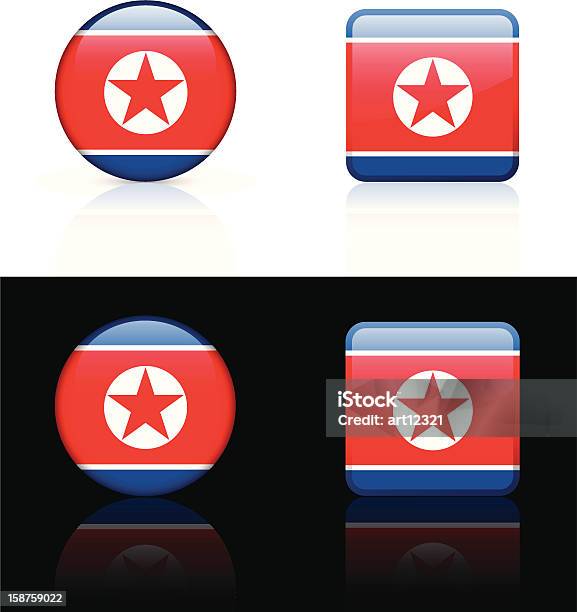 北朝鮮国旗ボタンセット - アイコンのベクターアート素材や画像を多数ご用意 - アイコン, アイコンセット, イラストレーション