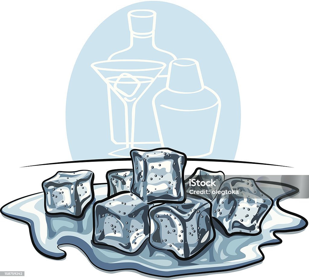 氷キューブ - しずくのロイヤリティフリーベクトルアート
