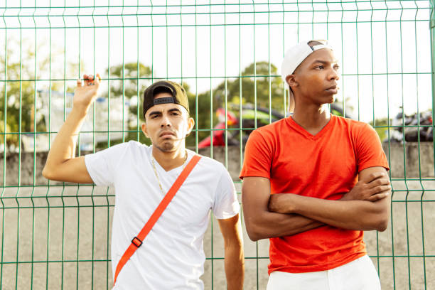 istock Biracial latin american friends. 1587603740