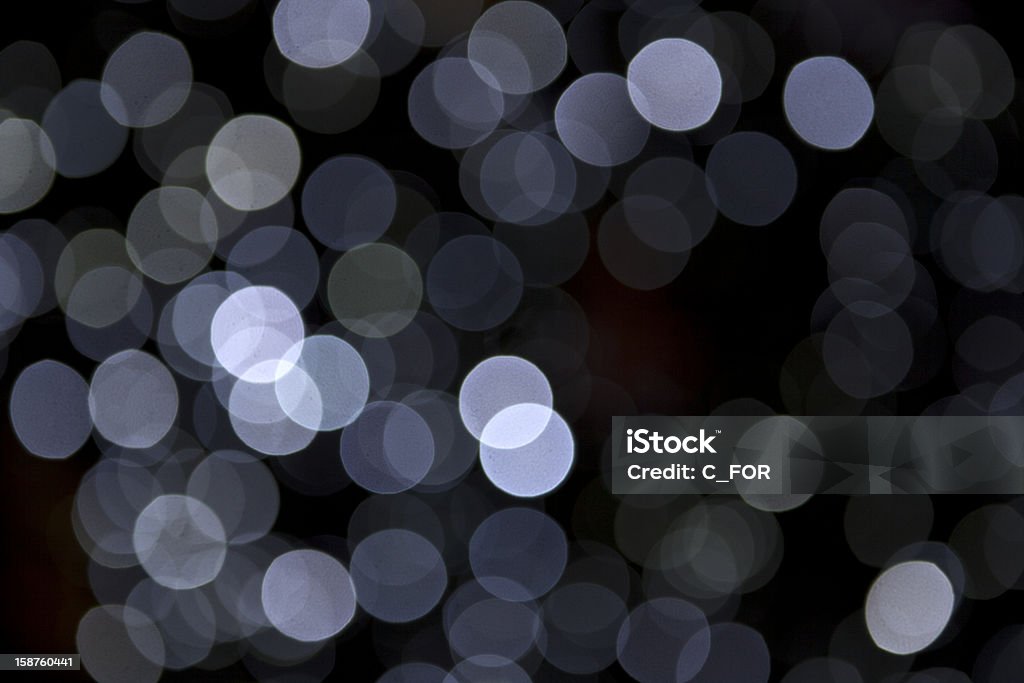 Christmas lights Light blue defocused Abstract Stock Photo