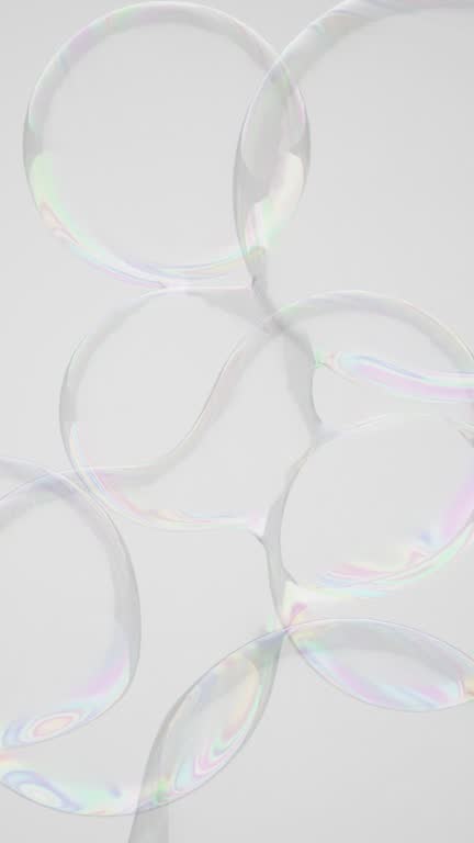 Soap bubble on white background