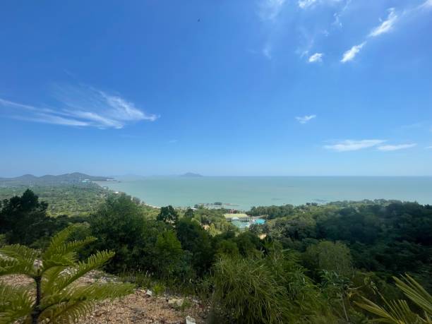 Ocean View From The Top Of A Hill