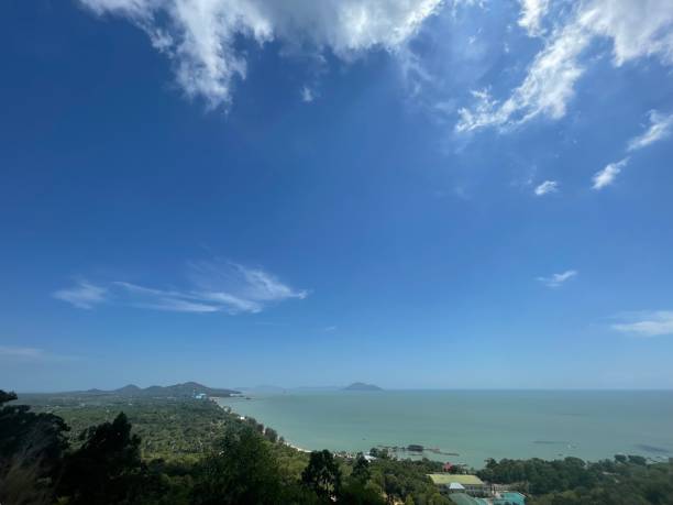 istock Ocean View From The Top Of A Hill 1587613641